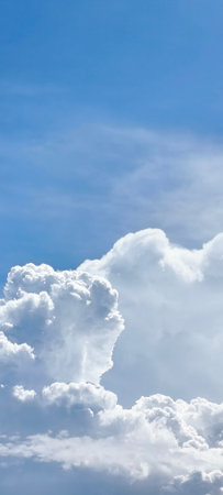 Cloudscape has been developing in gorgeous form. The sky is filled with soft white clouds.