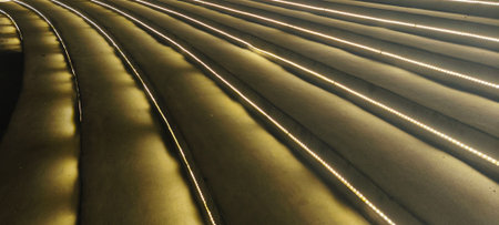 abstract background of escalators in a shopping mall, tonedの写真素材