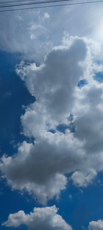 Clouds in the blue skybe used as background.