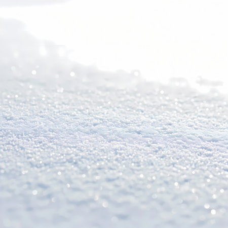 abstract background of fresh snowflakes on a white background.の素材