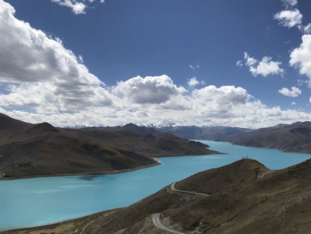 Yamdrok Lakeの写真素材