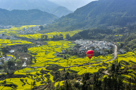 Mountain scenery in Wuyuan, Jiangxi, China