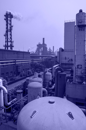 Steelmaking plant and steelmaking workshopの写真素材