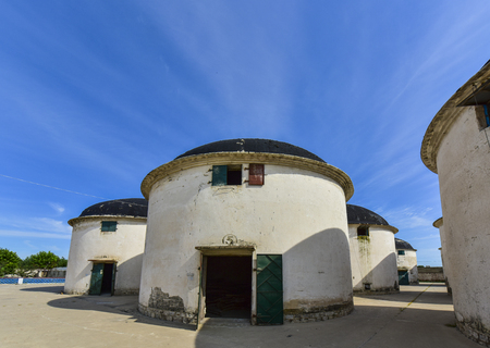 Abandoned granary buildingsの写真素材