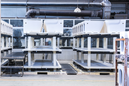 Ceramic Factory is producing ceramic sanitary ware - Luannan County, Tangshan City, Hebei Province,...