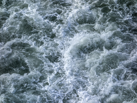 Wave Texture Background of Ship Turning Up on the Sea