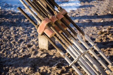 Foundation thread screw of suspension bridge