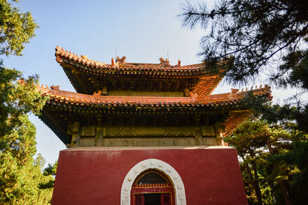 Ancient Chinese architectural complex, located in Zunhua City, Hebei Province, Chinaのeditorial素材