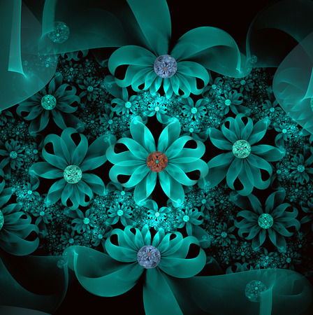 abstract flowersの写真素材