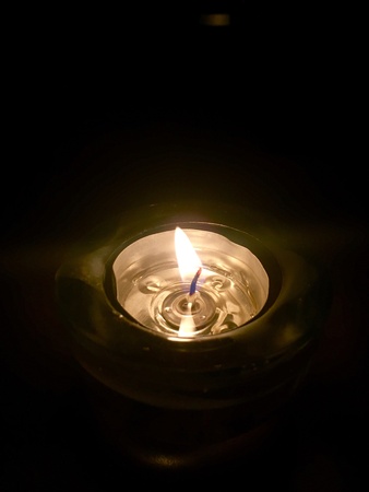 Candle light in the darknessの素材