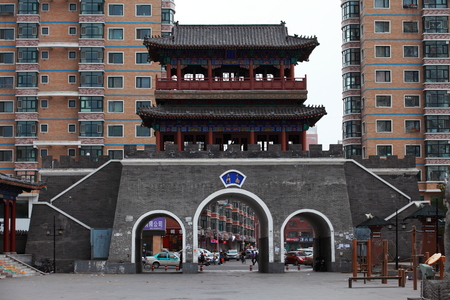 Su bingwen Square city gateのeditorial素材