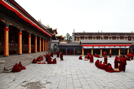 Ta'er Monastery, Kumbum Monasteryのeditorial素材