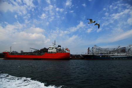 Harbor dock landscape scenery viewのeditorial素材