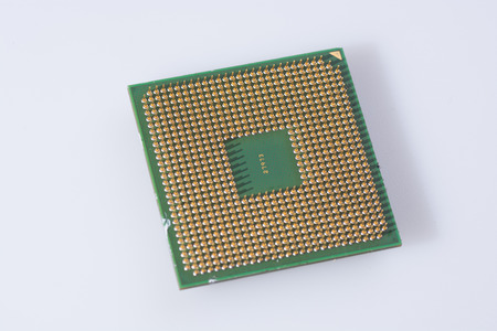 CPU isolated on a white background