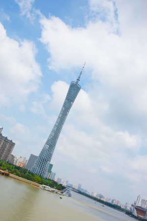 View of guangzhou tower, guangdong,chinaのeditorial素材