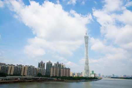 View of guangzhou tower, guangdong,chinaのeditorial素材