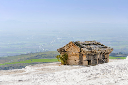 Turkish Pamukkale sceneryの写真素材