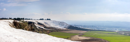 Turkish Pamukkale sceneryの写真素材