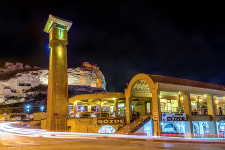 Urgup night view in Cappadocia, Turkeyのeditorial素材