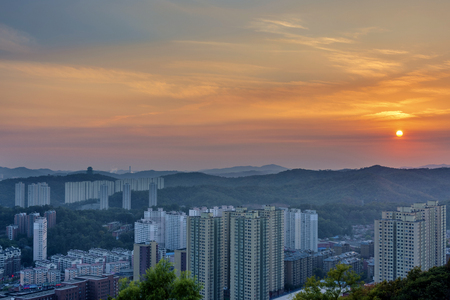 Dandong scenery in Liaoning, Chinaの写真素材