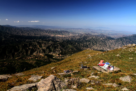 People lying down the groundのeditorial素材