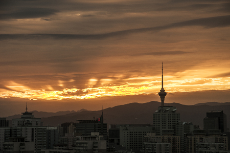 sunset sceneryのeditorial素材