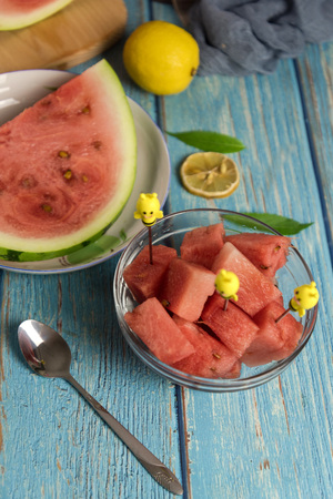 Still life of watermelonの写真素材