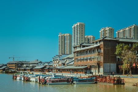 Riverside ancient townのeditorial素材