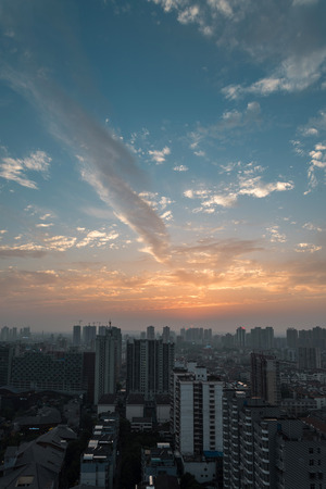 City sunsetのeditorial素材