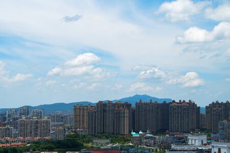 Clouds over the cityの写真素材