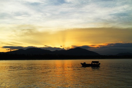 Sanya City, Hainan province Chinese Haitang Bay scenery の写真素材