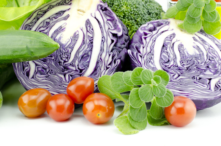 variety of cropped image raw organic vegetableの写真素材