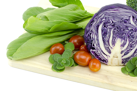 vegetable isolated on white backgroundの写真素材