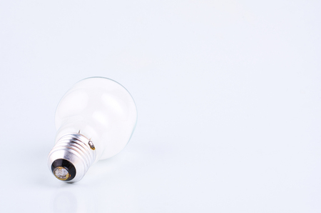 bulb over white background for creative ideas conceptの写真素材