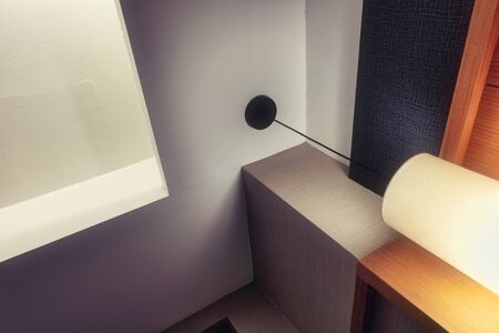 abstract background image of modern room with multiple geometric shapeの写真素材