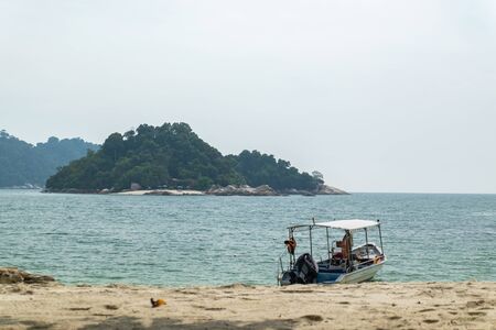 beauty of nature surrounding Pangkor Island located in Perak State, Malaysia under bright sunny dayの写真素材