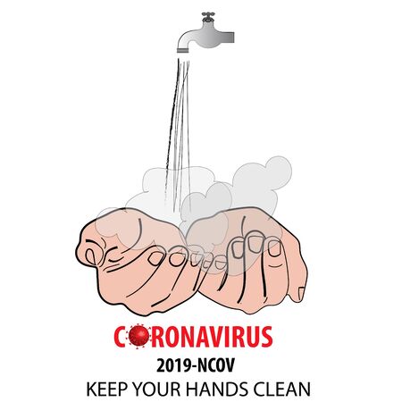 Tips for protecting yourself against coronavirusのイラスト素材