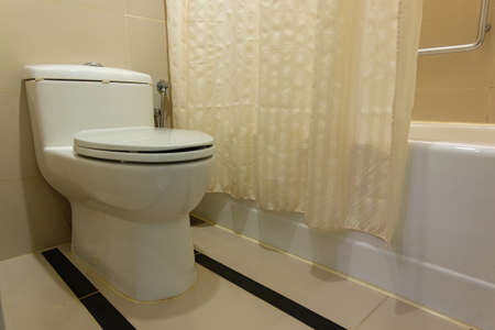 Modern and contemporary interior of public restroom,の写真素材