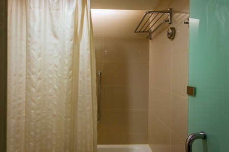 Modern and contemporary interior of bathroom. selective focus shotの写真素材