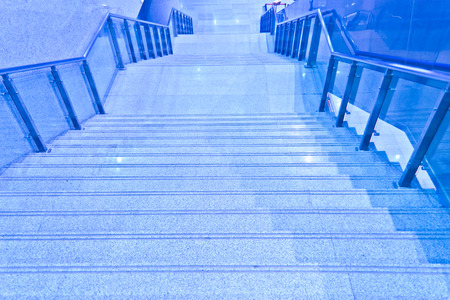Stairs in the train stationの写真素材