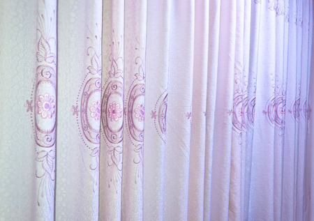 details view of curtain for backgroundの写真素材
