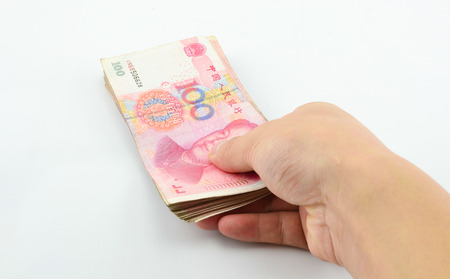 chinese currency money yuan(RMB)の写真素材