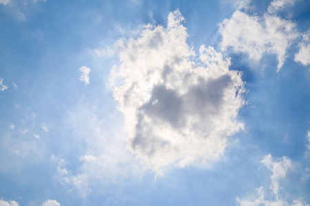 blue sky with white clouds