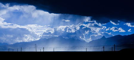 rainstorm is on the wayの写真素材