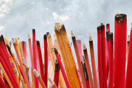 burn joss sticksの写真素材