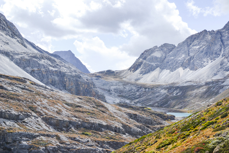 jokul and lake at Daocheng Yading,sichuan,china