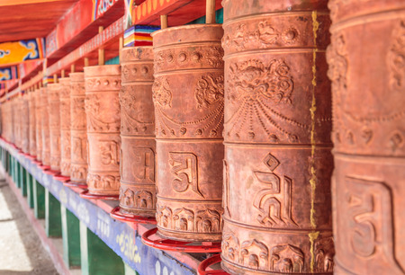 prayer wheelの写真素材