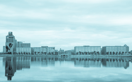 office buildings at JinJiaLin,MianYang,Chinaのeditorial素材
