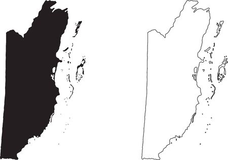 Vector of Belize Map. Black silhouette - ID:1-145291036 - Royalty Free ...