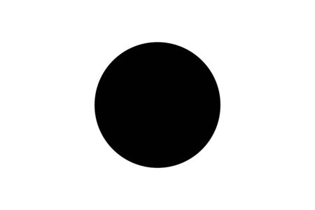 Japan Flag Black and White. Country National Emblem Banner. Monochrome Grayscale Vector File.のイラスト素材